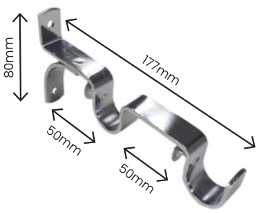 25mm - Alpha brackets
