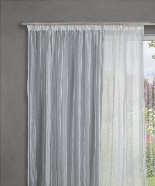Sunshine Sheer Taped Curtain (Unlined)