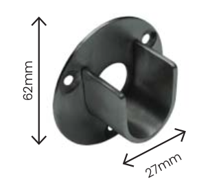 25mm - Adjacent inside brackets