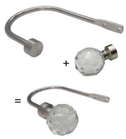 25mm - Solid U arm