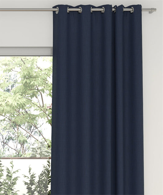 Midnight Eyelet Curtain (Self Lined 100% Blockout)
