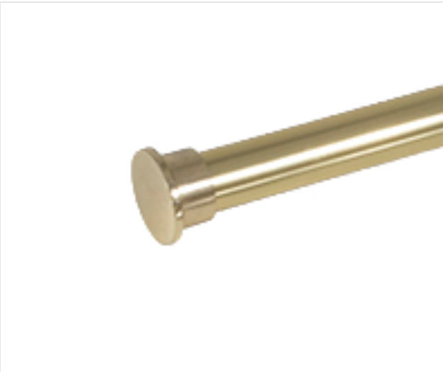 25mm Flat Metal End Cap